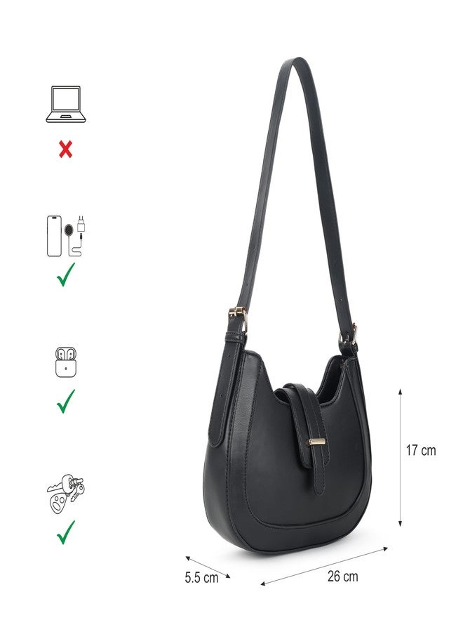 Fastrack Casual Shoulder Bag with Zipper and Magnet Closure for Girls, Medium Size with Internal Zipper Pocket, Made with High-Quality Faux Leather - Image 4